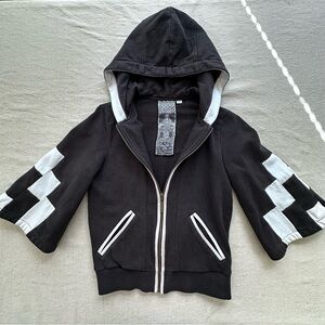 L.A.M.B. Gwen Stefani Hoodie Jacket Women's M Full Zip Black LAMB 2008